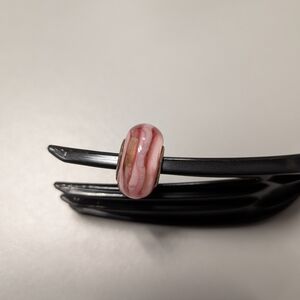 Chamilia Pink and White Glass Charm****Red Below!!!!!